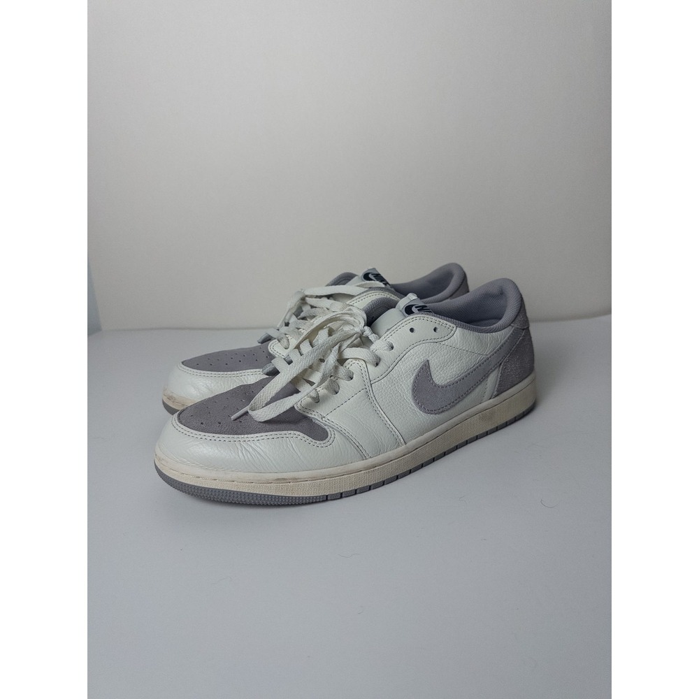 Nike Air Jordan Retro 1 OG Low Top Shoes Mens US 13 Gray/White CZ0790-101‎